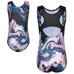 BAOHULU 3-12Y Gymnastics Leotards for Girls Ballet Dancewear Practice Outfits Kids Bodysuit Sleeveless Dance Costume