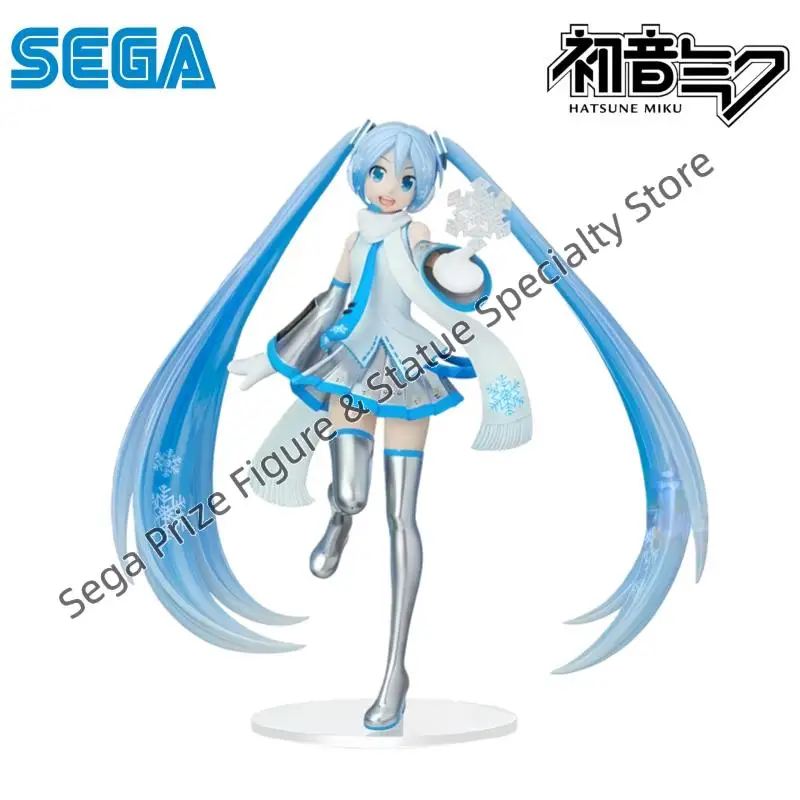Sega In Stock Original Box Garage Kit Model Hatsune Miku Snow Miku Anime Characters Collectible Original Action Figure Statue view 4