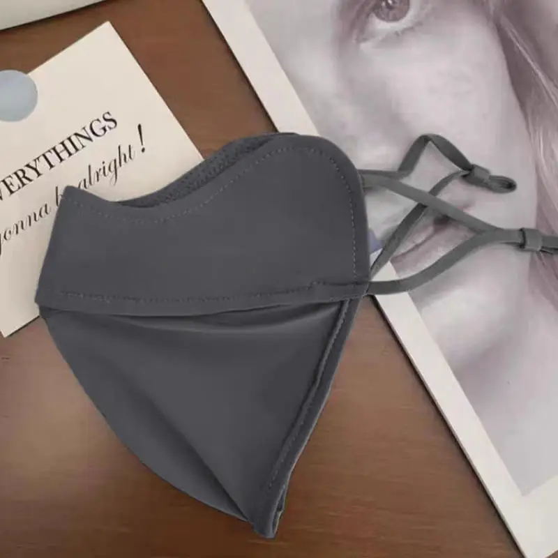 قناع صيفي من الحرير الجليدي للحماية من أشعة الشمس فوق البنفسجية، قناع وجه لركوب الدراجات النارية للنساء والرجال، غطاء وجه قابل للتنفس، درع وجه من الحرير الجليدي #6