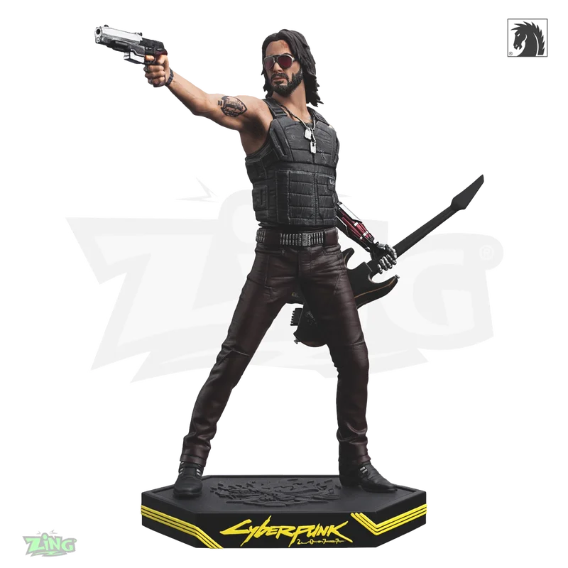 

In Stock Dark Horse Official Cyber Punk 2077 Johnny Silverhand Collectible Character Statue Action Figure Decoration Model Toy