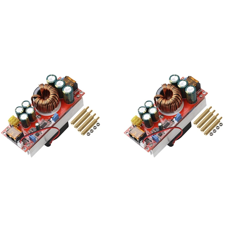 ABFT-2X 1500W 30A DC-DC Boost Converter Module 10-60V To 12-97V Voltage Step Up Converter Boost CC CV Power Supply Module
