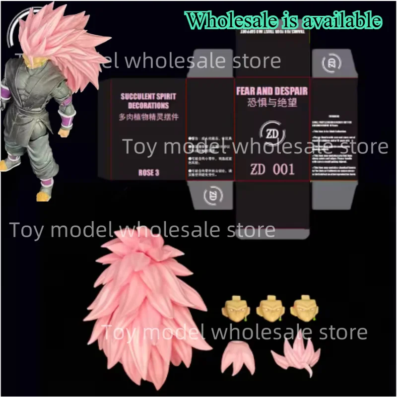 ZD 토이즈 드래곤볼 슈퍼 사이야 3 SSJ3 베지터 바드락 손오공 블랙 고게타 자마스 헤드 액세서리 애니메이션 액션 피규어 장난감