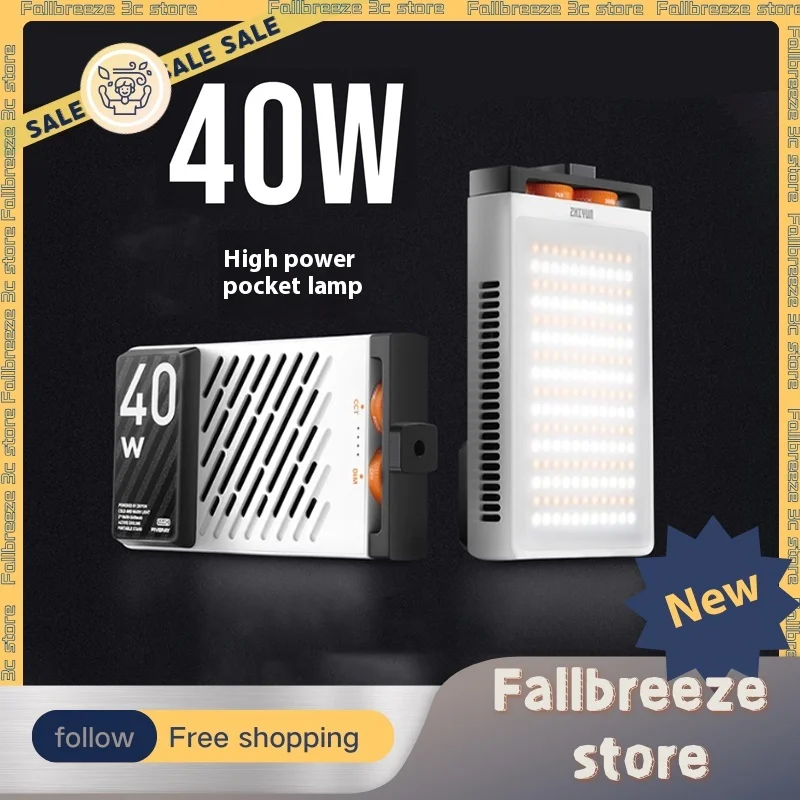 

ZhiYun JIYON FIVERAY M40 40W Portable Pocket Lamp Handheld Led Lights Custom Photography Video Photo Lamp for Tiktok YouTube Ins