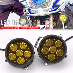 For Honda Africa Twin CRF1100L Adventure Sport CRF1000 Motorcycle Flash Warning Light LED Auxiliary Headlight Fog Lamp Spotlight