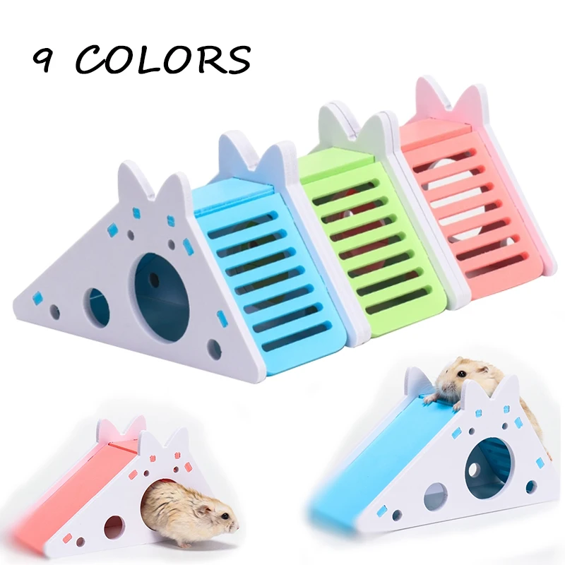 

Assembled Hamster Slide Toy Guinea Pig Golden Bear Funny Breathable Hamster House Nest Chinchillas Wholesale Hamster Accessories