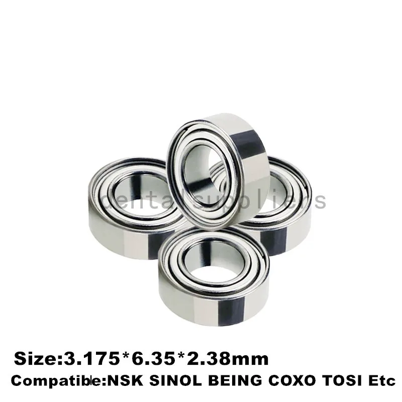 10pc High Quality  SR144 high speed handpiece ceramic bearings tosi coxo compatible Dental Bearings 3.175*6.35*2.381 mm