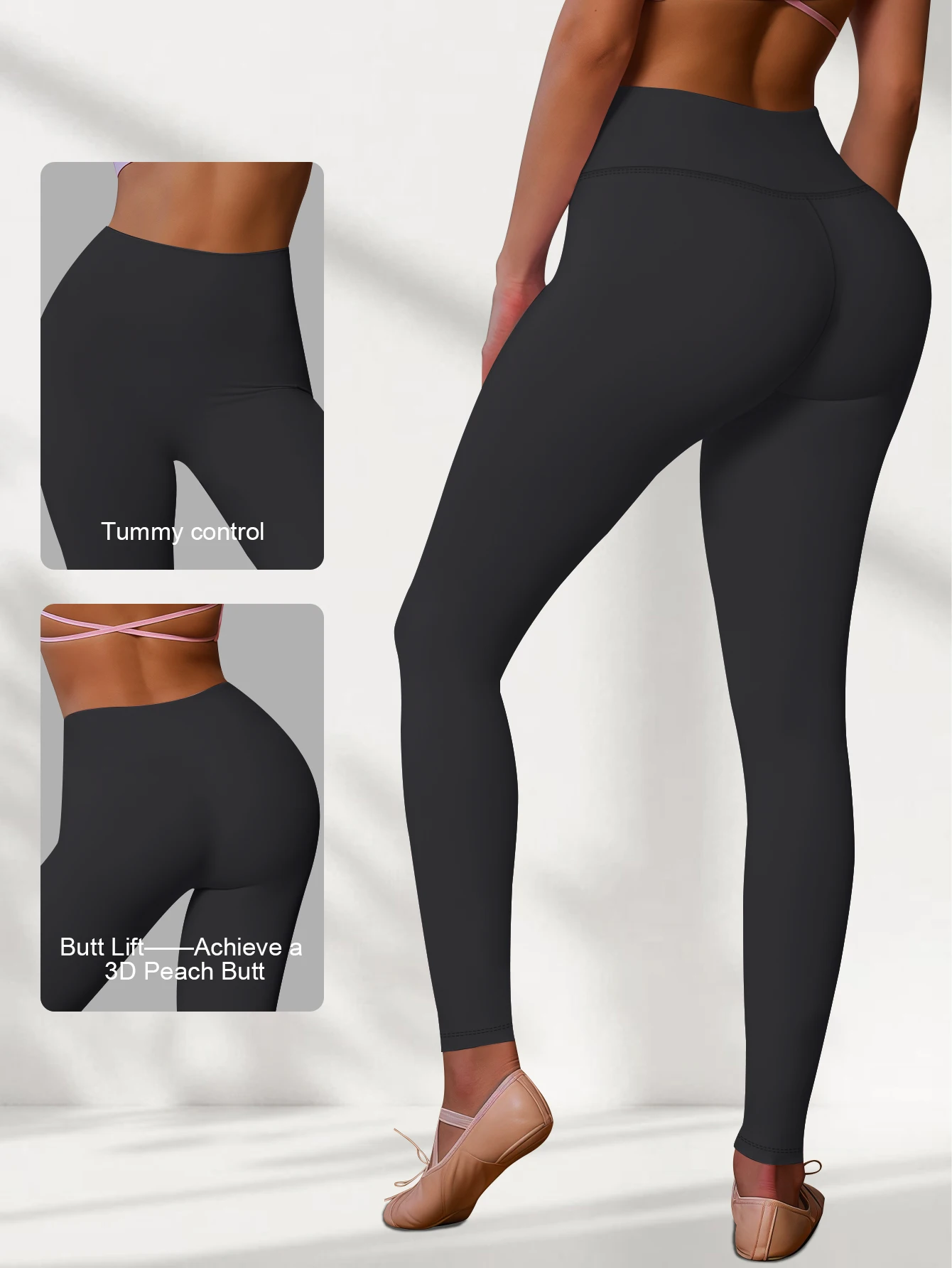 Buttery Soft High Waisted Leggings for Women - Tummy Control Pants Non See Through Workout Yoga Pants for Running