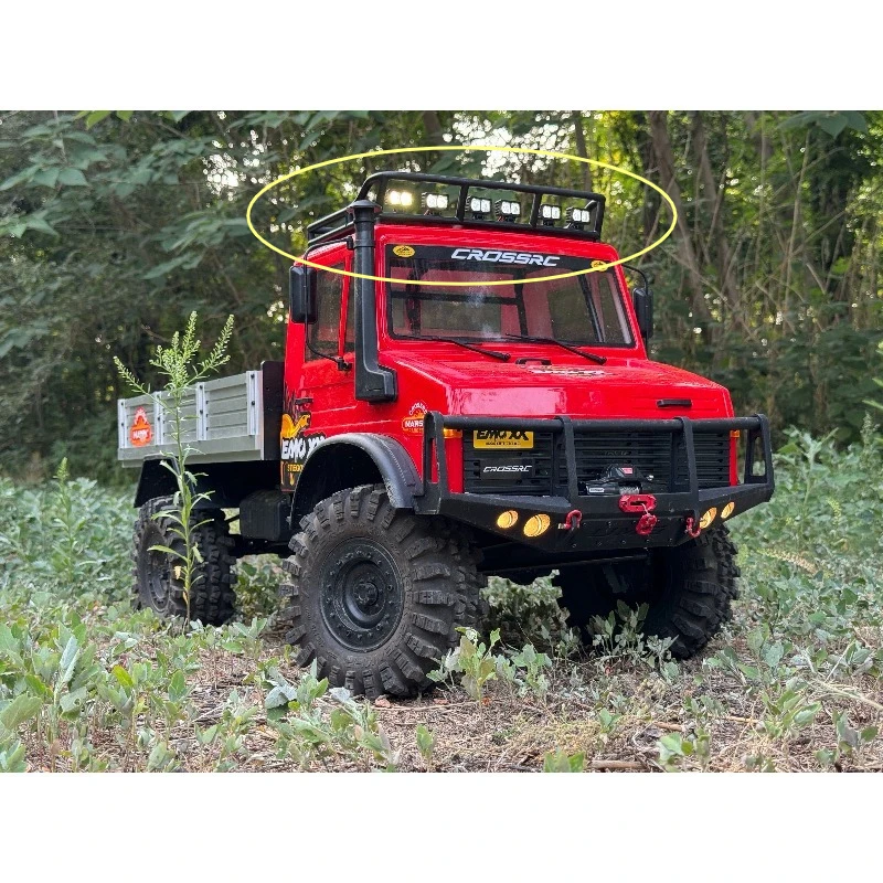 Crossrc EMO XX 1/6 恐竜ブロントサウルスナイロン射出ルーフラックロールケージ RC クローラー車シェル保護アップグレードパーツ用
