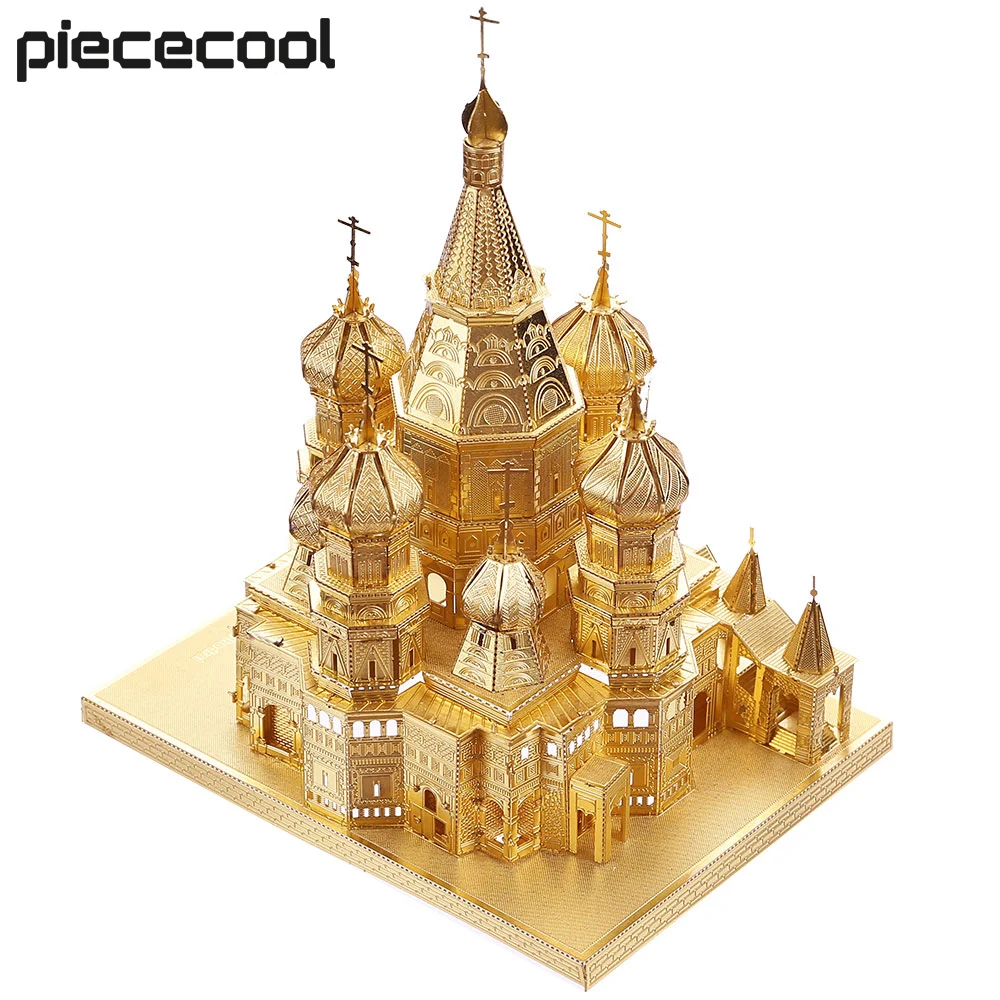 

Piececool 3D Metal Puzzle Saint Basil's Cathedral Model Building Kits for Adult Teen Jigsaw Toys DIY Set