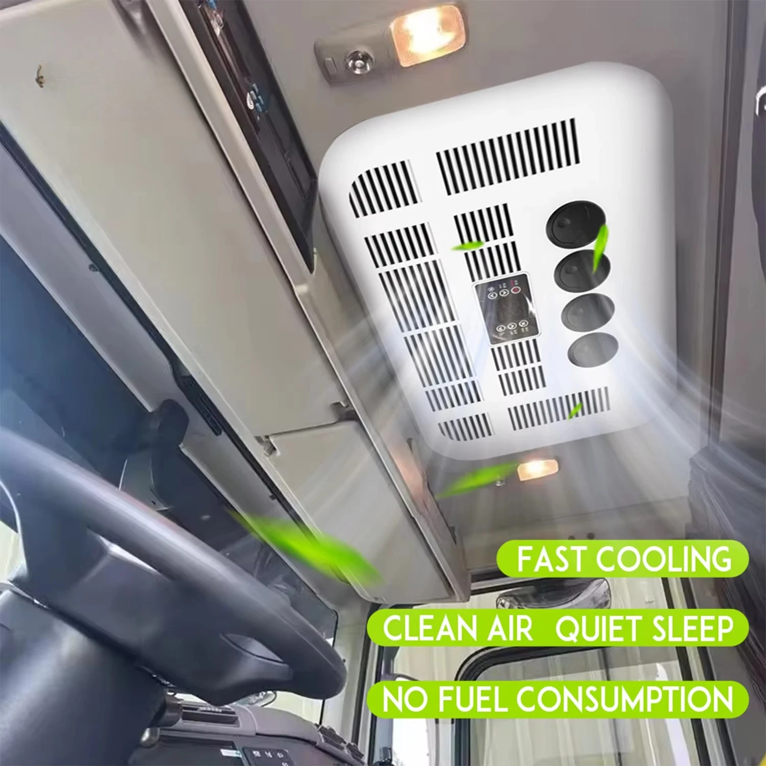 عالية الجودة RV على السطح نوع مكيف الهواء فرشاة أقل المحرك 12 فولت 24 فولت شاحنة مكيف الهواء لشاحنة RV شاحنة التخييم