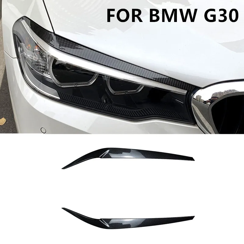 

Car headlight lamp eyebrow headlight decorative stickers For BMW 5 series G30 G31 2017-2021 Auto Accessories