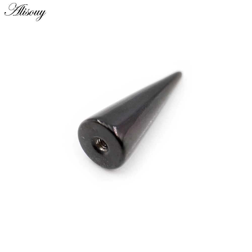 10 Stück Edelstahl-Ersatzkegel-Spikes mit Innengewinde für Lippen-Labret-Ring, Ohrstecker, Piercing, Körperschmuck – Detail 11