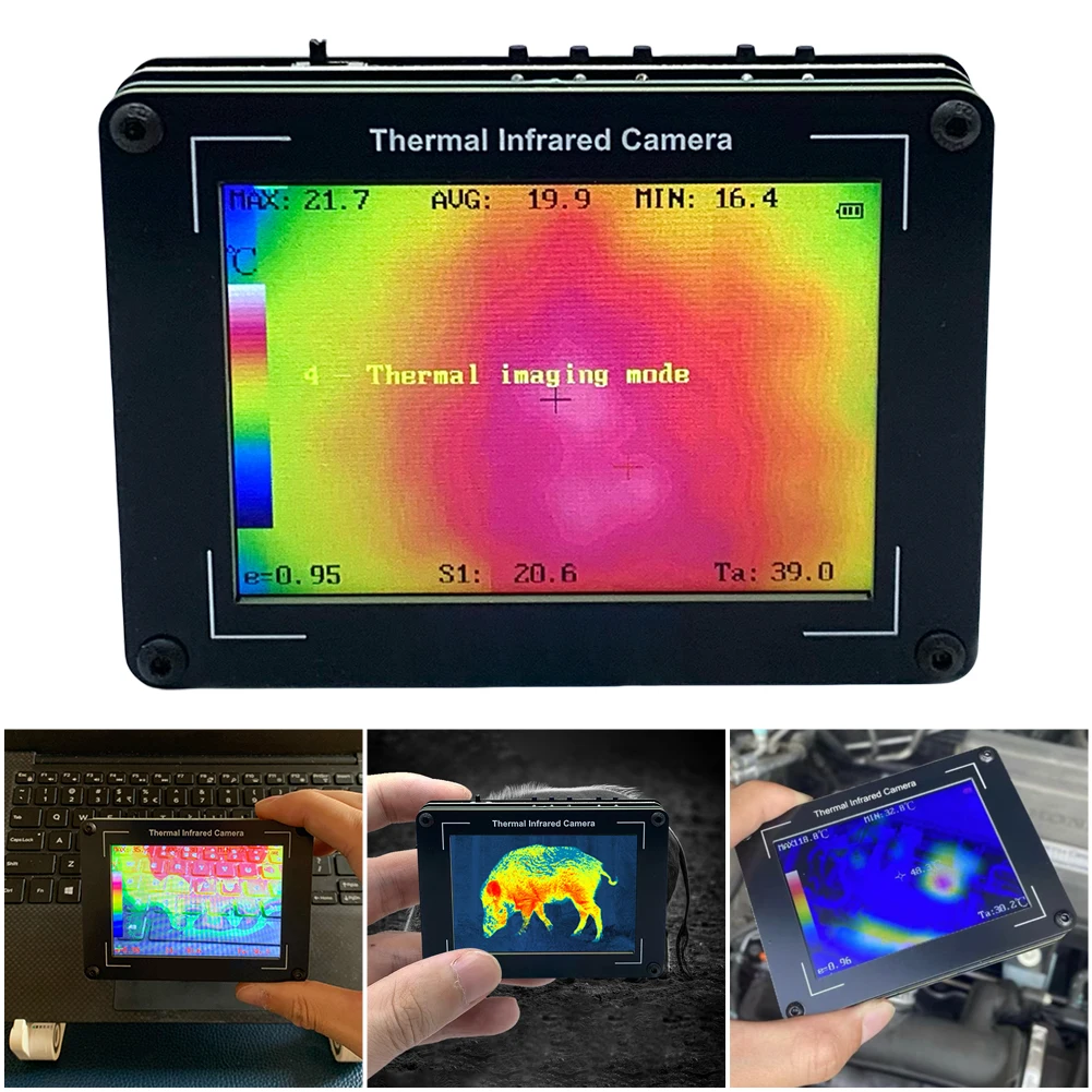 

3.5 Inch Thermal Imaging Camera -40-450℃ 32x24 Pixel Infrared Thermal Imager for Inspection Electrical/Mechanical Building