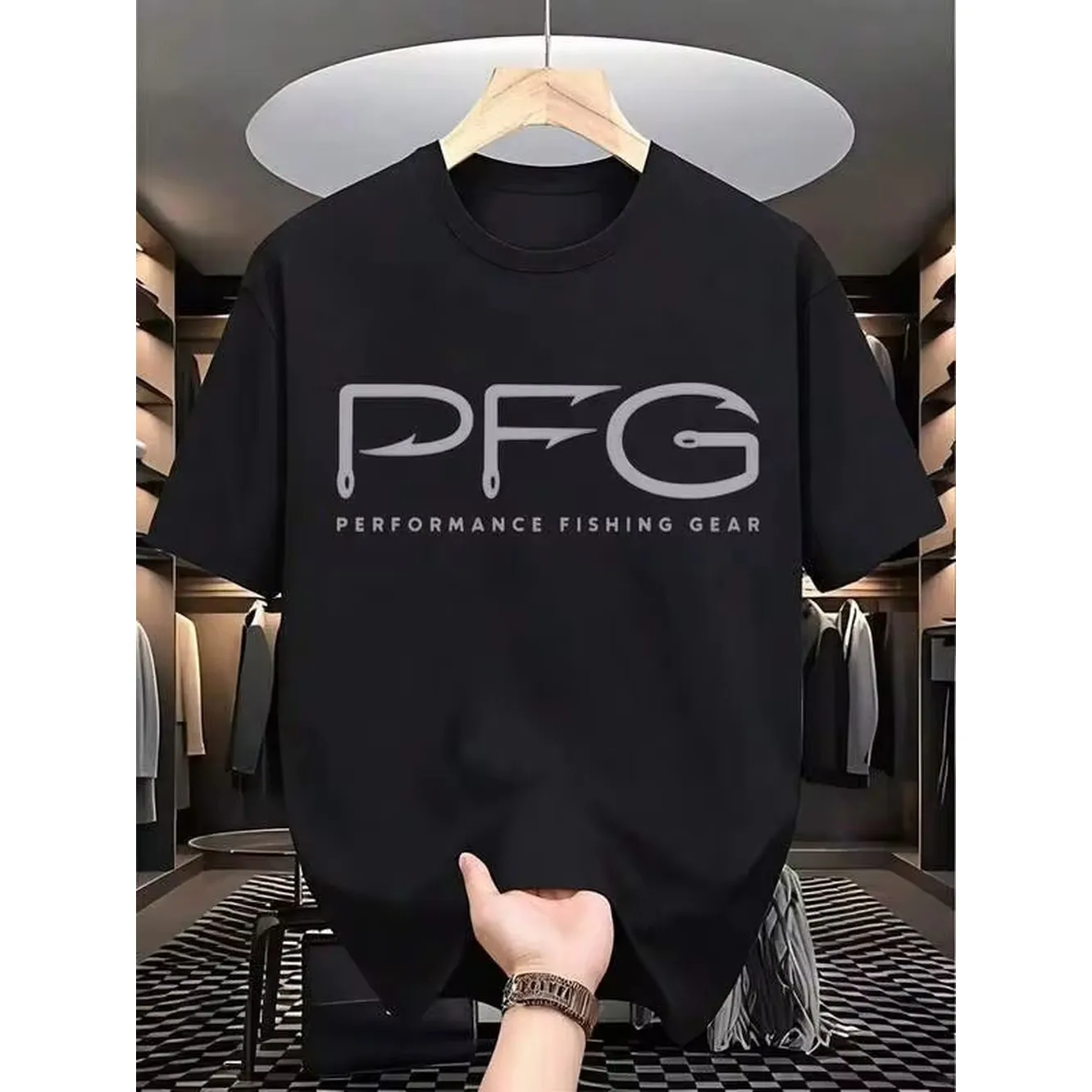 Breathable And Comfortable PFG Performance Fishing Gear T-Shirt, Perfect For Casual Outings And An Ideal Gift For Father'S Day