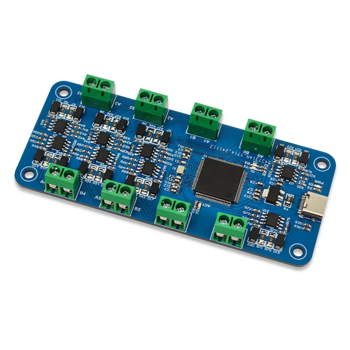 A44U USB to 8-Way RS485 Communication Module CH348L Half-Duplex Signal Transmission with Indicator Light for Scanner Printer