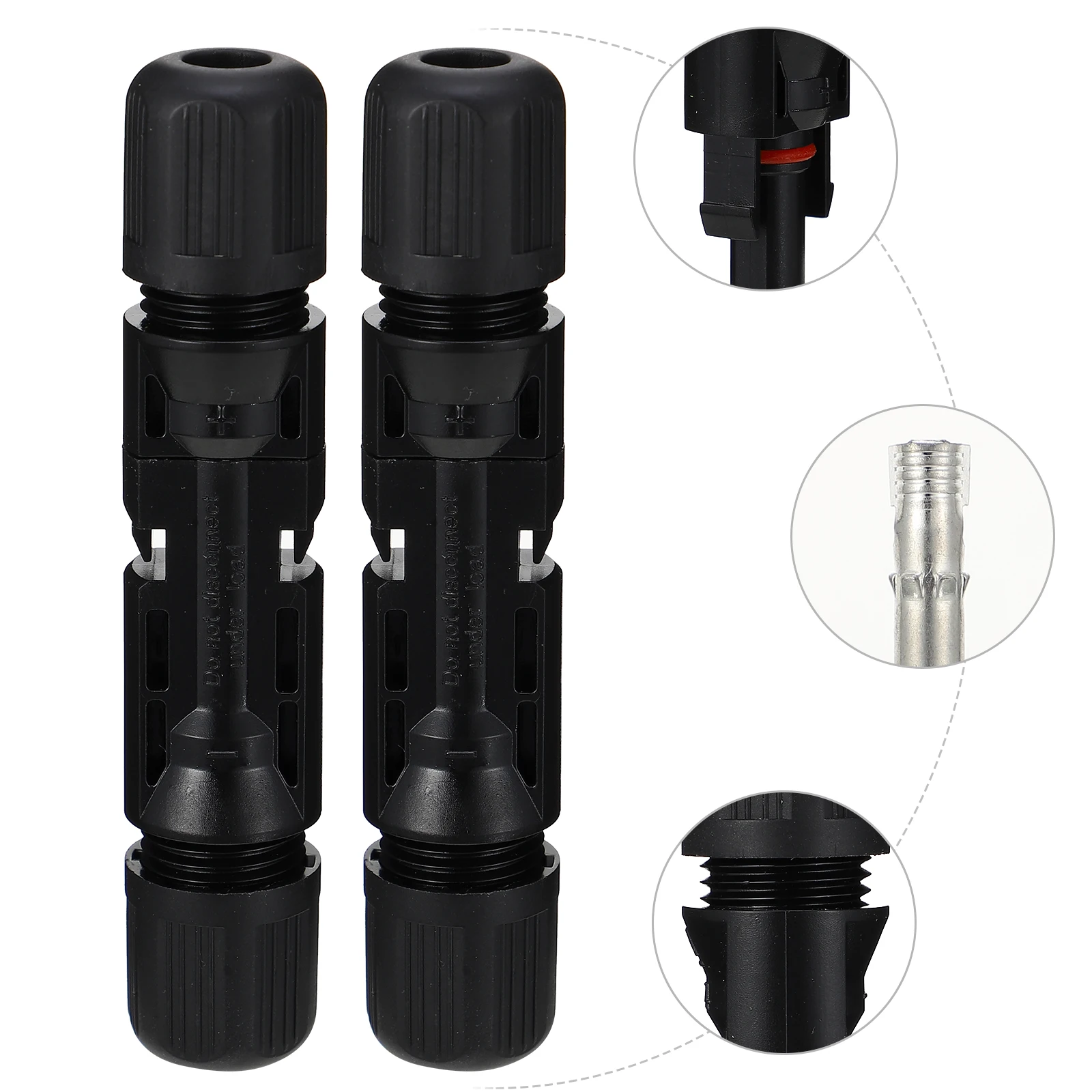 

8Pcs Solar Panel Cable Connector Adapter Photovoltaic Connectors Waterproof Quick Connect Wire Cable Connector for Professional