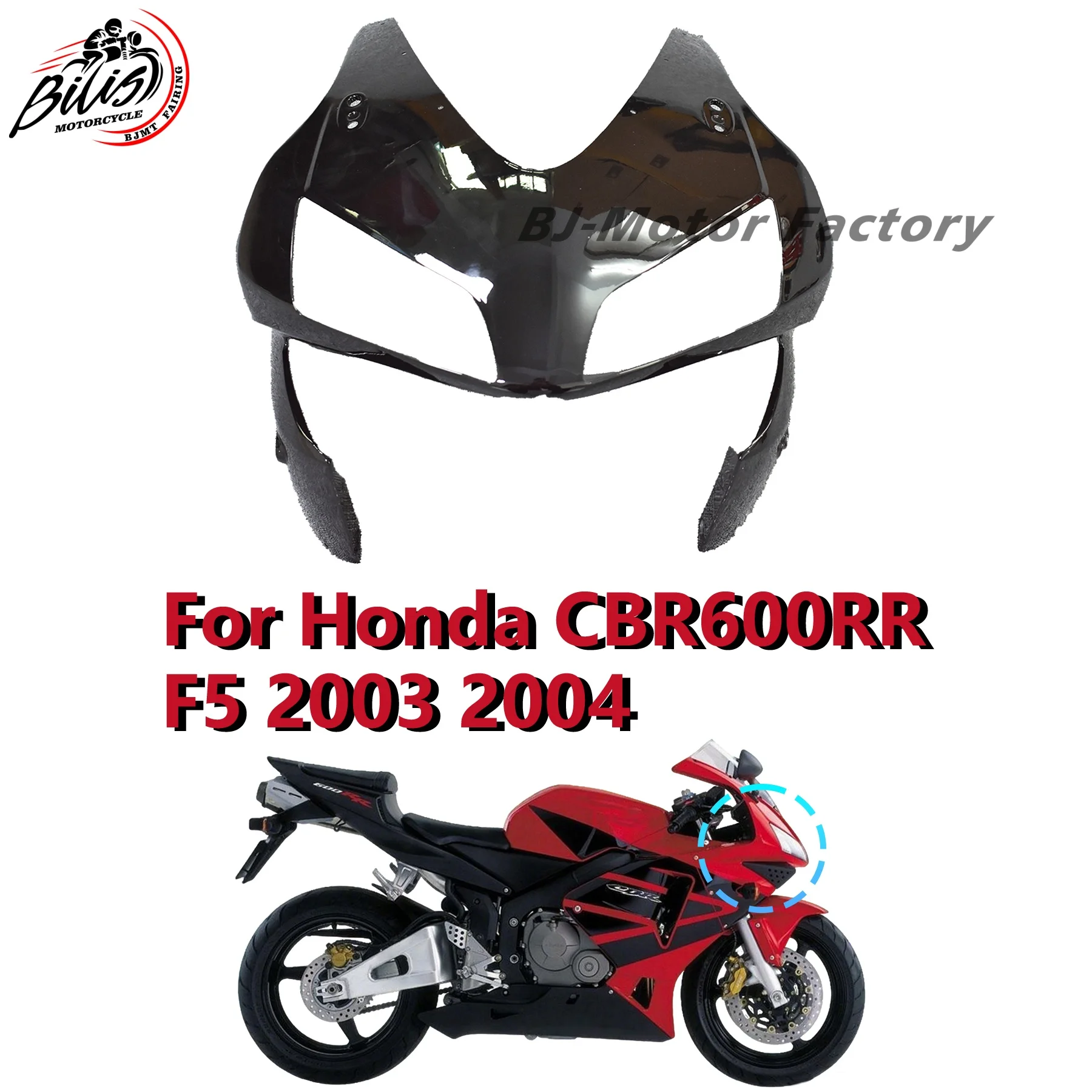 

For Honda CBR600RR F5 2003 2004 Motorcycle Front Headlight Cover ABS Injection Molded Plastic Shell Parts