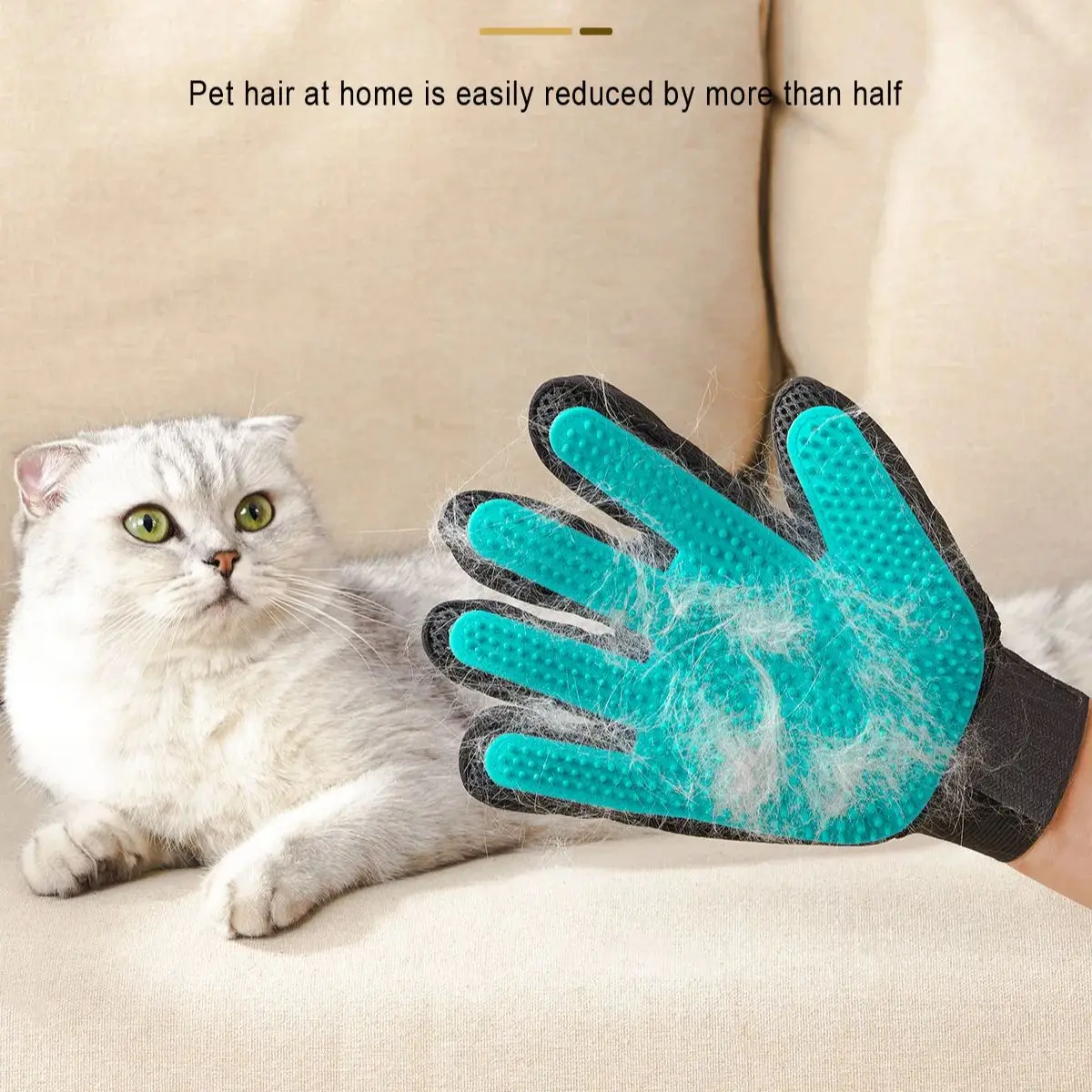 Rubber Pet Glove Cat Grooming Glove Dog Cat Hair Combs Pet Bath deShedding Tools Glove Massage Grooming Clean Dogs Cats Supplies