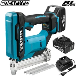 1022J Brushless Electric Nailer Stapler Gun Home DIY for Makita 18V Lithium Battery Profession with Nails Woodworking Power Tool