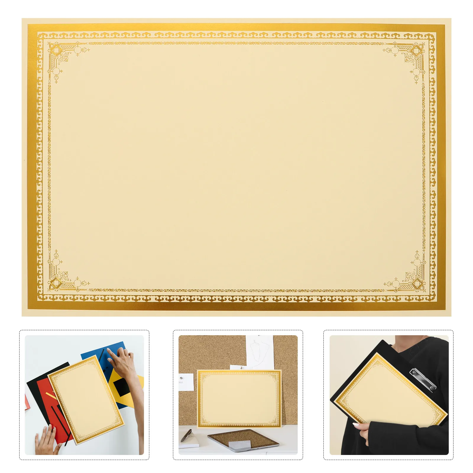 30pcs-certificate-paper-250g-a4-blank-gold-foil-for-graduation-ceremony-award-recognition-school-diploma-paper