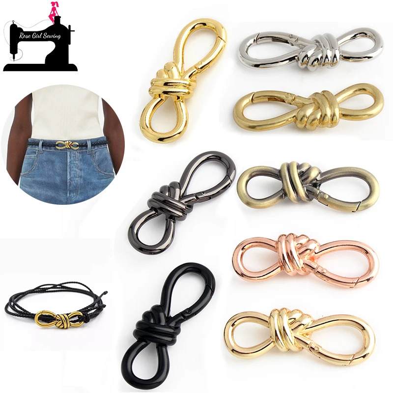 2/10/30PCS 74x25mm 8-way Shape Open Metal Spring Rings For Bags Handbag Shoulder Belt Key Fob Chain Buckle Gate Ring Accessories