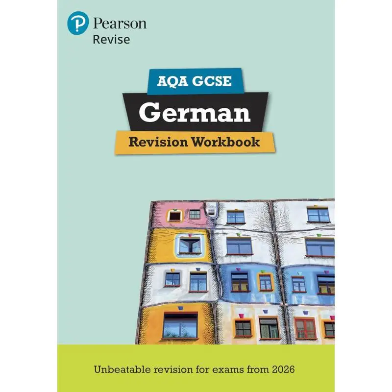 

Рабочая тетрадь Pearson Revise AQA GCSE German Revision для экзаменов 2026 и 2027 гг. Новая спецификация Гарри Смит 9781292471754