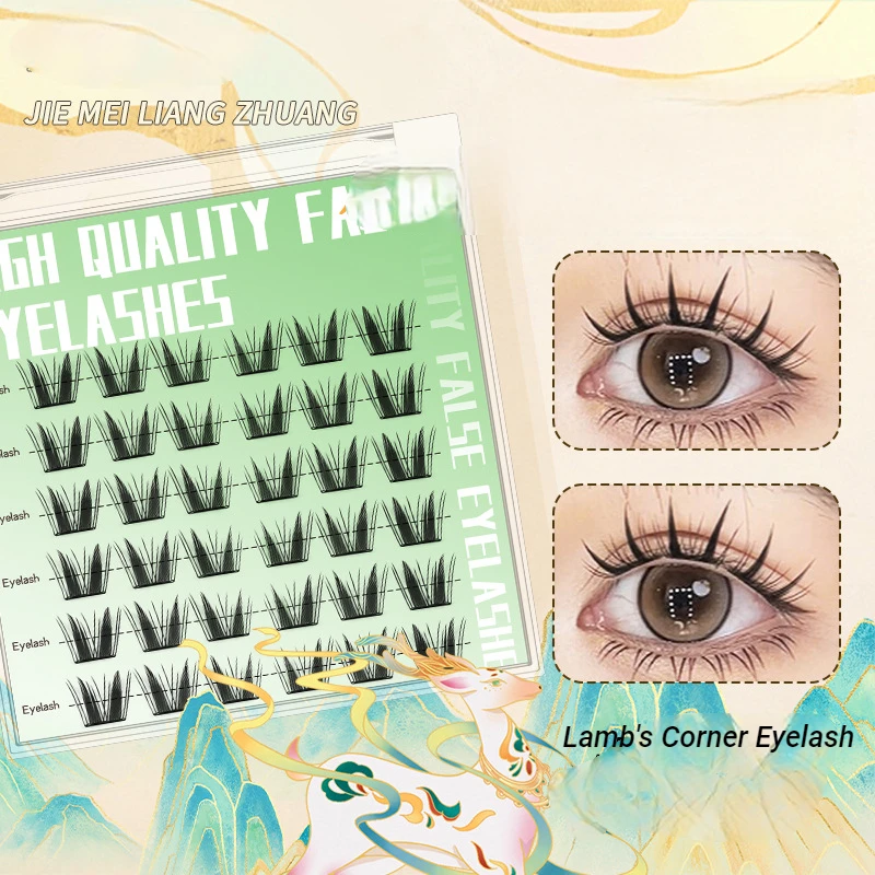 Estensioni delle ciglia a grappolo soffice coreano 5D riutilizzabili autoadesive Nessuna colla necessaria Ciglia inferiori fai da te per uso domestico