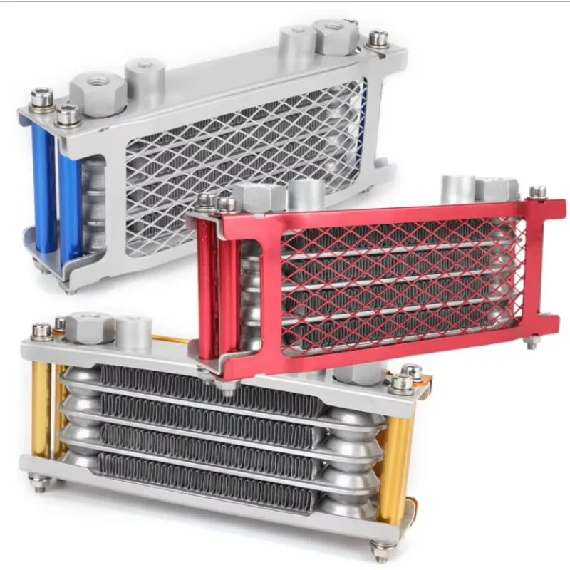 

Universal high-quality racing aluminum motorcycle oil cooler radiator for 70/110/125/140cc motorcycle pit SUVs