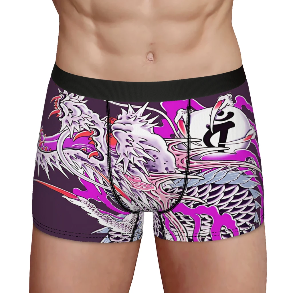 Dragon Of Dojima Yakuza Underpants Homme Panties Men\'s Underwear Ventilate Shorts Boxer Briefs