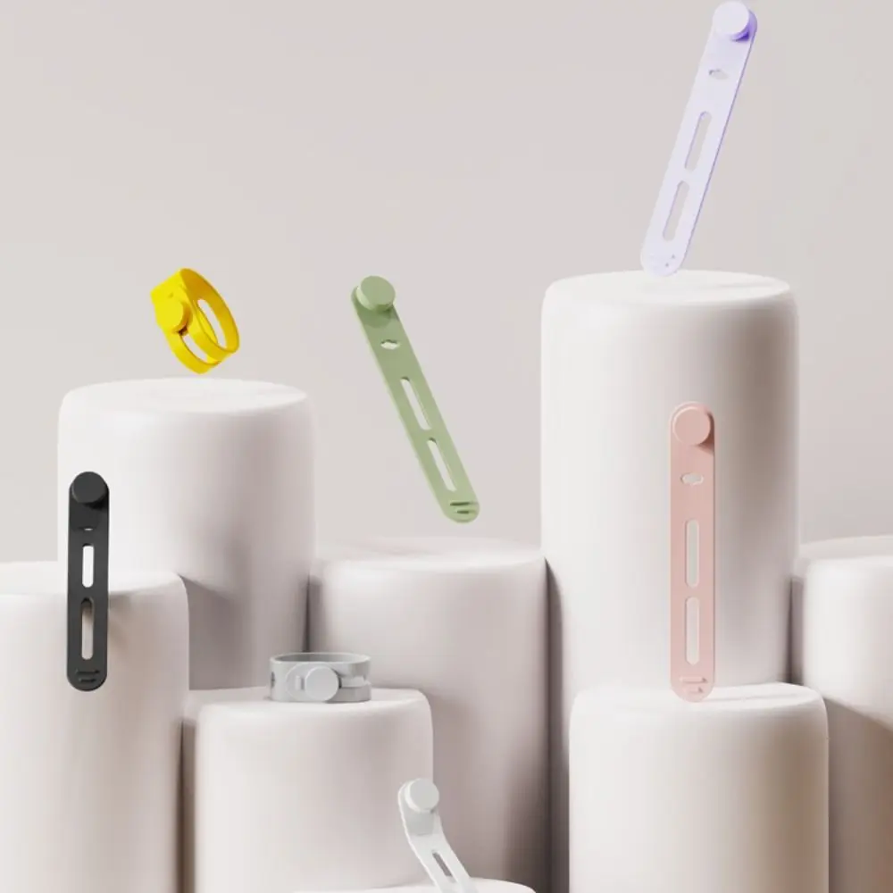 10Pcs Silicone Data Line Winder Straps Line Storge Holder Silicone Cable Ties Clips Elastic Charger Cord Management