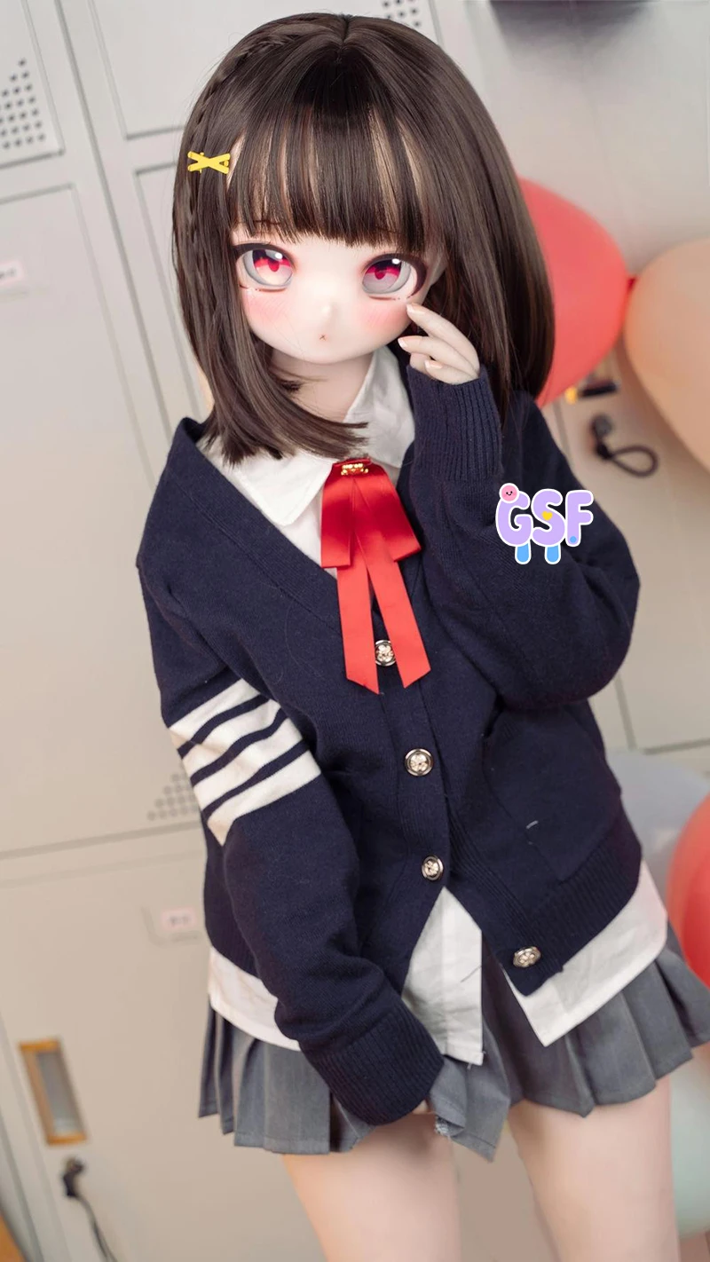 85CM 2D cartoon doll, detachable head for a wig, suitable for collectors, adjustable body made of TPE material