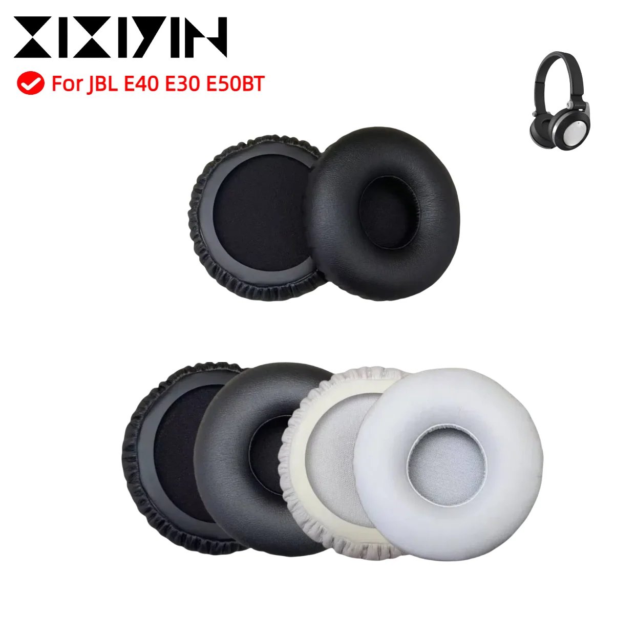 

Replacement Protein Leather Ear Pads Cushion Compatible For JBL Synchros E40BT E40 S400 S400BT Headphones Earpads Cover Cups