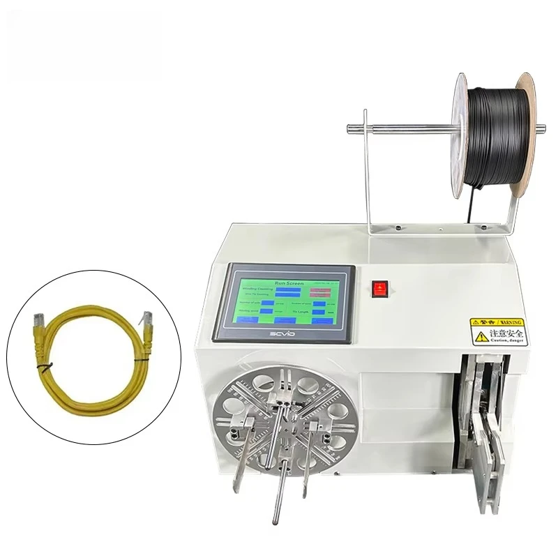 JB-1845 Automatic/Semi-Automatic Electric Wire Winder Cable Winding Binding Tying Machine Large Wire Coiling Packing Machine