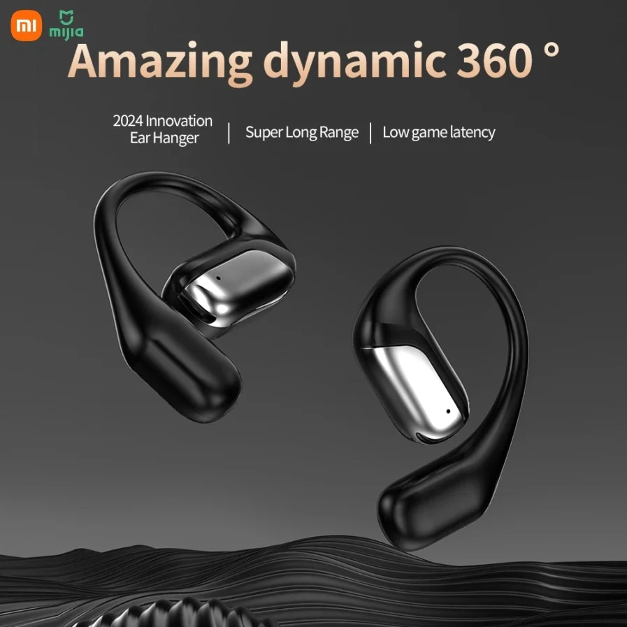 Fones de ouvido Bluetooth sem fio originais Xiaomi TWS, fones de ouvido esportivos para escritório, microfone com cancelamento de ruído, fones de ouvido com display LED