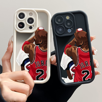 A-M-Michael J-Jordan Phone Case For IPhone 16 15 14 13 Pro Max 11 12 Plus Black Silicone Cover