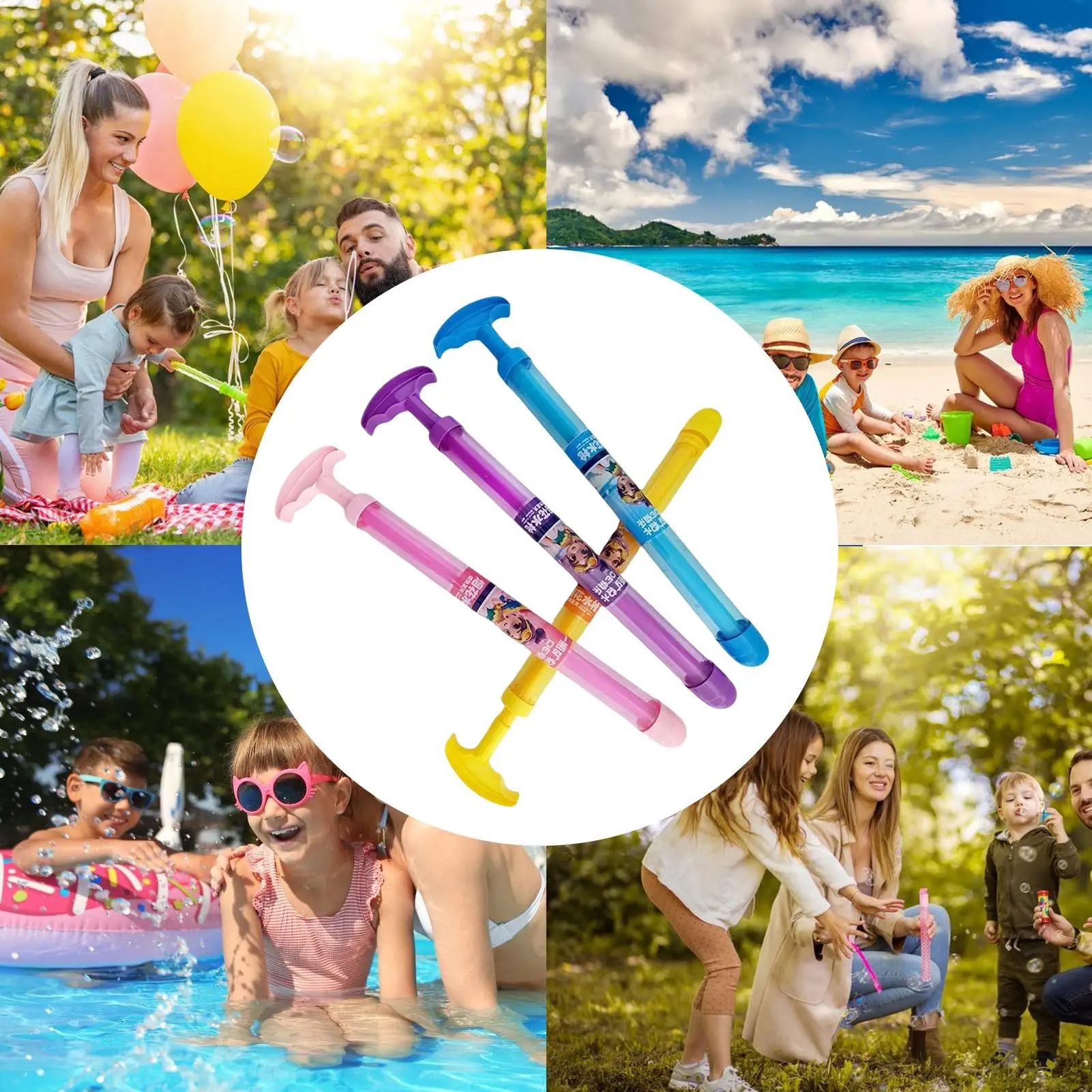 Jouets de gicleur d'eau pour baignoire, jouet de bain, jet de combat en piscine, jeu de trempage pour fête et plage en plein air dans l'arrière-cour