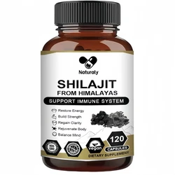 Original Shilajit Capsule High in Trace Minerals & Fulvic Acid for Energy, Muscle Strength & Immunity, Endurance for Men & Women