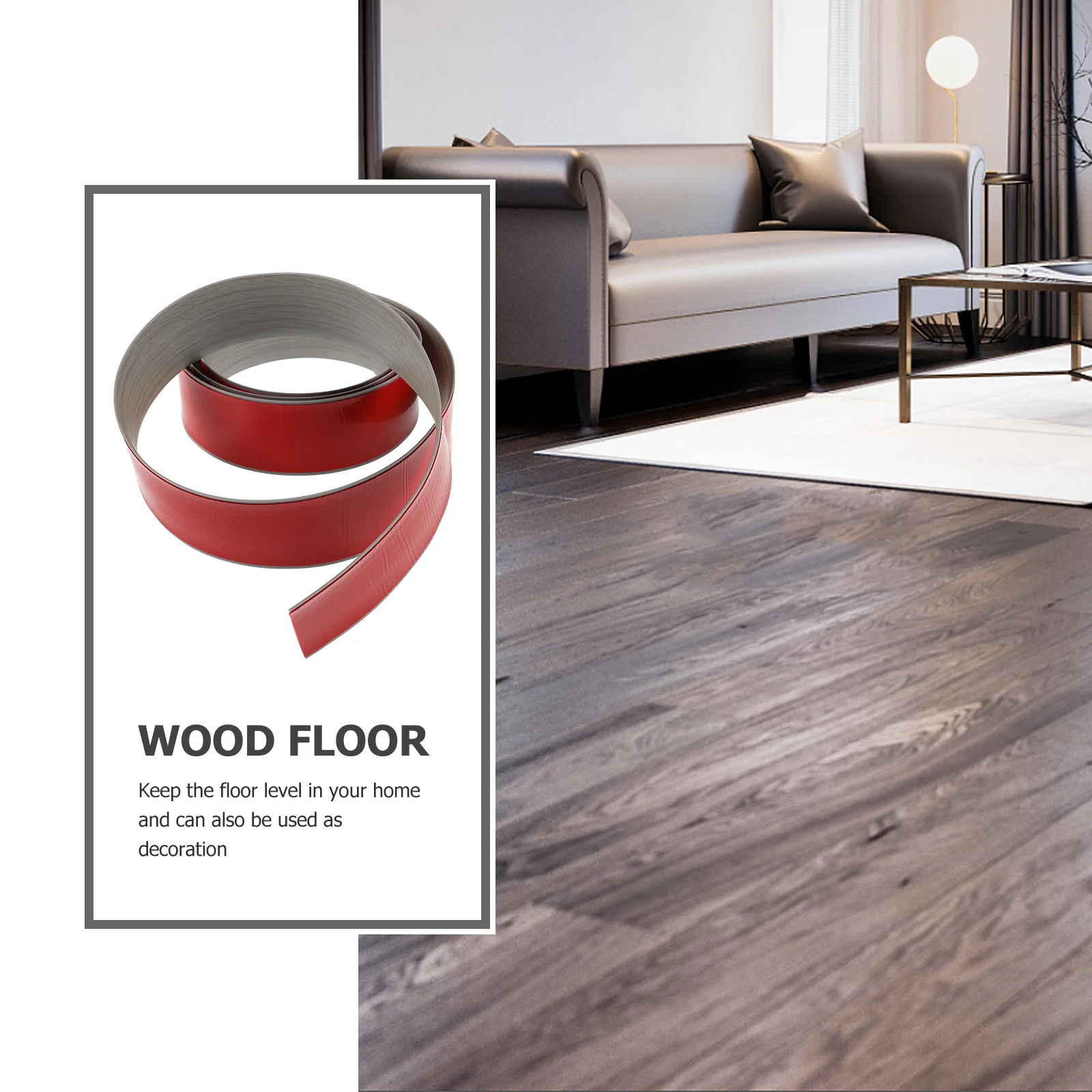 Floor Transition Strip Self Adhesive PVC Carpet to Tile Threshold Edging Trim Smooth Wear-Resistant Easy Install