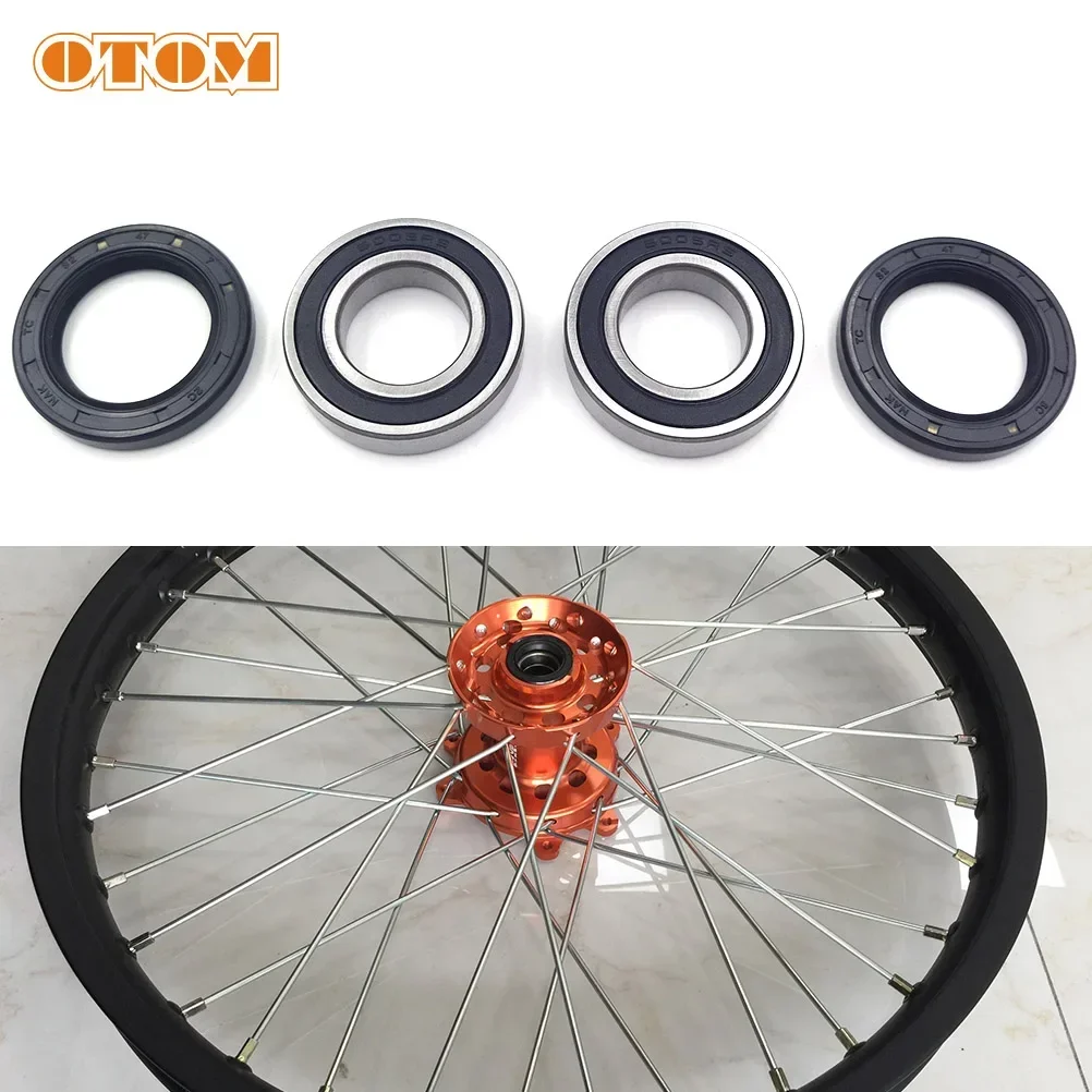 OTOM Motocross 6005 Rear Wheel Bearing Hub Oil Seal 32*47*8mm For SXF EXCF XC SMR TPI TE FE FS FX Off-Road Motorcycle Dirt Bike