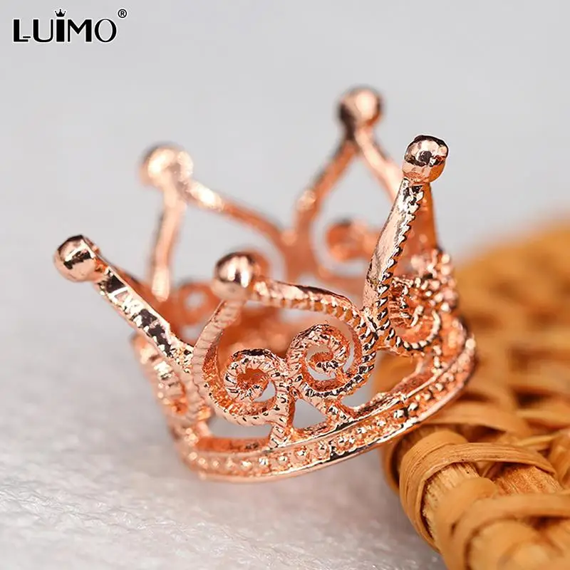 Mini Crown Alloy Princess Crown Kids Hair Accessories Birthday Festival Performance Party Cake Decorating Tools