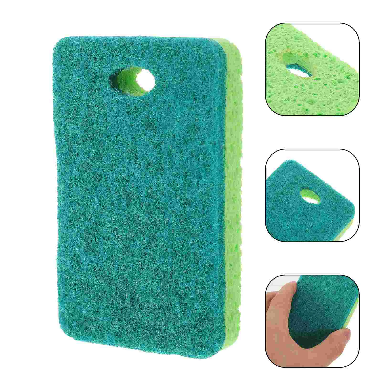 

12 Pcs Kitchen Sponge Sponges for Dishes Scrubber Washing Scrubbers Cleaning Wood Pulp Cotton Pads