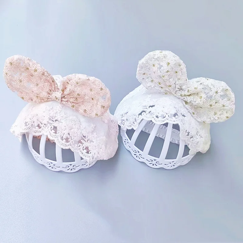 Sweet Bow Baby Headband Korean Lace Embroidered Newborn Hair Bands Summer Thin Empty Top Hairband Kids Hair Accessroies