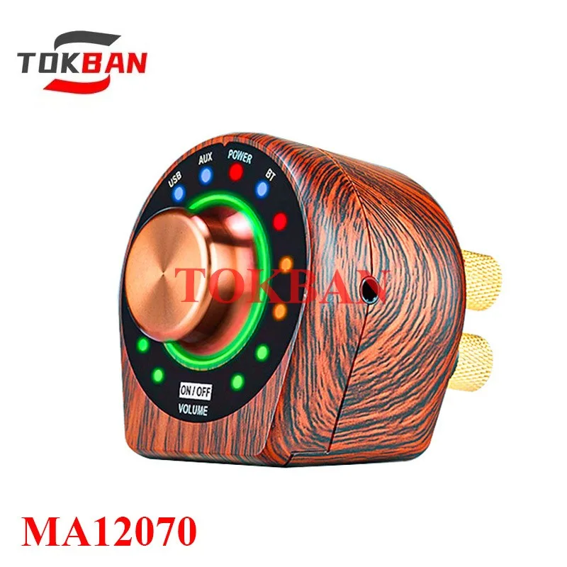 Tokban MA12070 Power Amplifier 68w*2 High Power Bluetooth 5.0 Mini Class D 2-Channel Amp HIFI Digital Amplifier