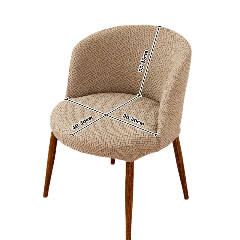 الجاكار غطاء كرسي منحني غطاء مقعد دائري حماية مرونة الغبار الطعام كرسي غطاء كرسي الغلاف ديكور المنزل #5