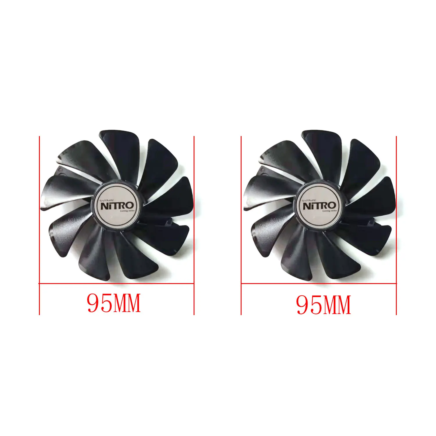 New CF1015H12D 95MM 4PIN DC 12V 0.42A RX 580 Cooling Fan Suitable For Replacement of Sapphire NITRO RX480 8G 470 RX 570 580 8G