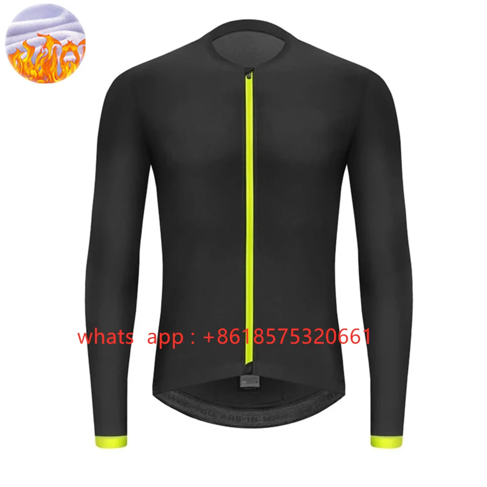 2023 uomo inverno termico in pile Ciclismo Jersey giacca Maillot Ciclismo Hombre Outdoor Racing Bike Suit abbigliamento Mountain Bike