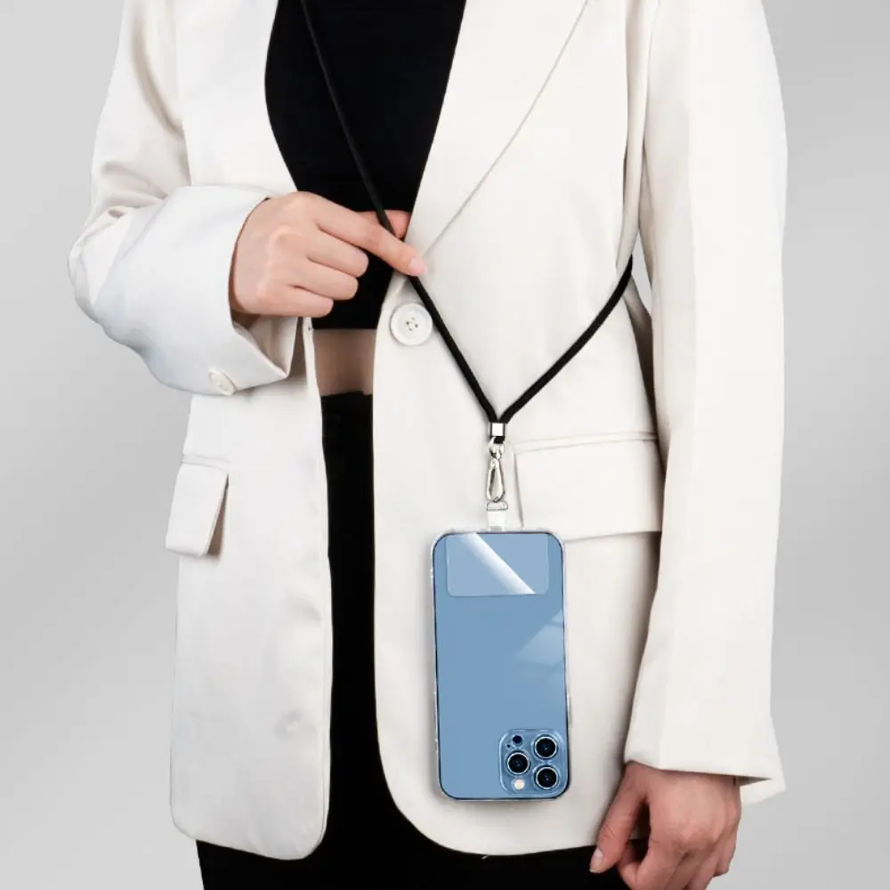 بولي TPU الهاتف المحمول مكافحة خسر الحبل طوقا مكافحة خسر انفصال الهاتف معلقة الحبل حزام التصحيح لينة حلقة معدنية سوار مشبك