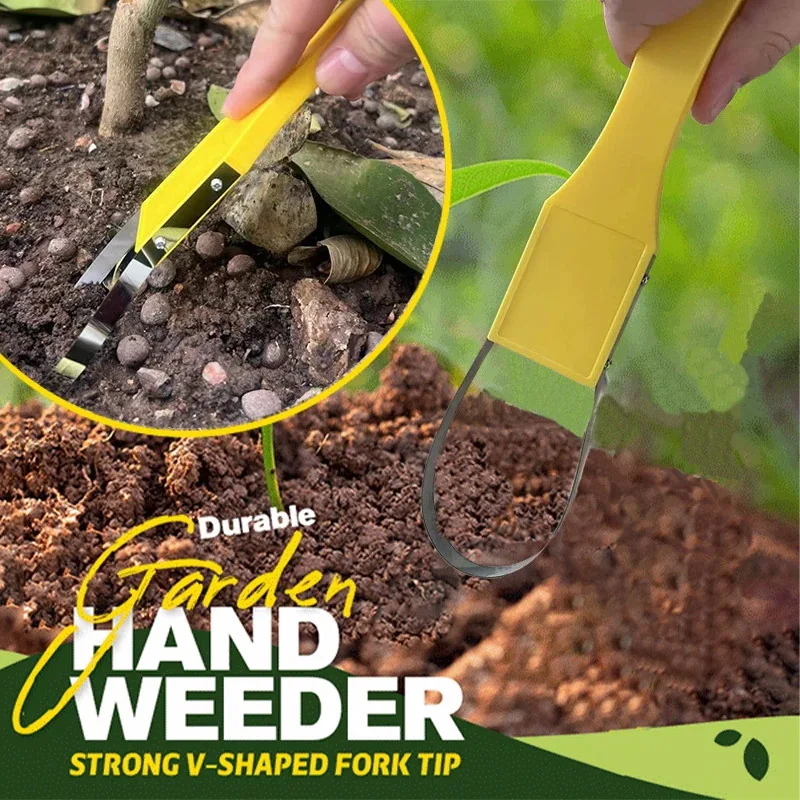 

1pc Garden Bandit Hand Loop Weeder Tool - Iron Loop Design with Sharp Blades - Manual Weeders Tool for Weeding, Loosening
