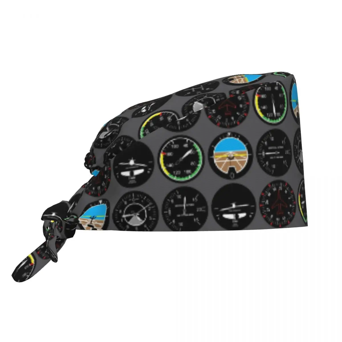 Aviation Airplane Flight Instruments Working Cap Surgical Hats Men Women Pilot Operating Room Cap Nursing Cap Lab Works Hat