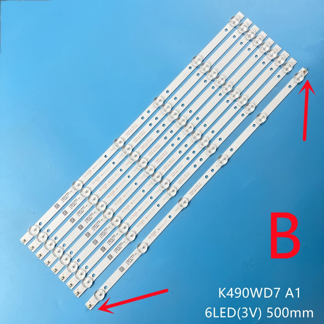 

LED Strip DEXP F49B7000T K490WD7 A1 4708-K49WD7-A1213K11 49"TV 49UF6031/T3 9PFF5455/T3 49PFF5250 TH-49C520C TH-49CX780C